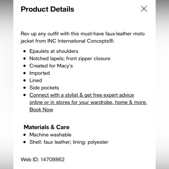 Faux Leather Biker Jacket - Picture 6 of 7